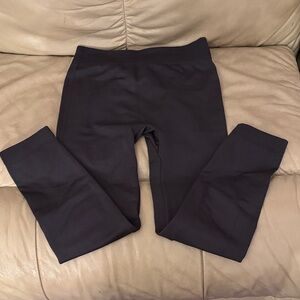 Active Club, women’s fleece lined leggings, gray, S/M